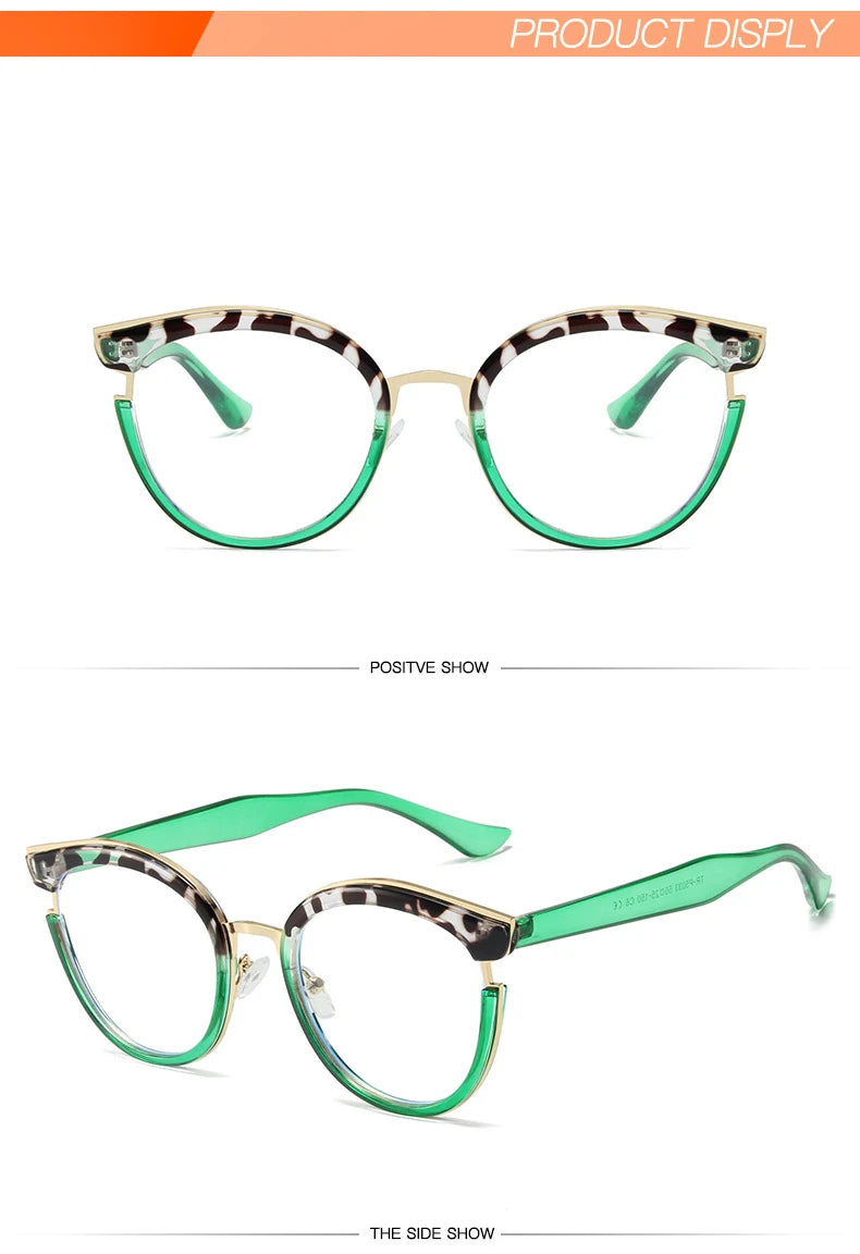 Stylish Cat Eye Eyeglasses | Trendy Colorful Computer Specs