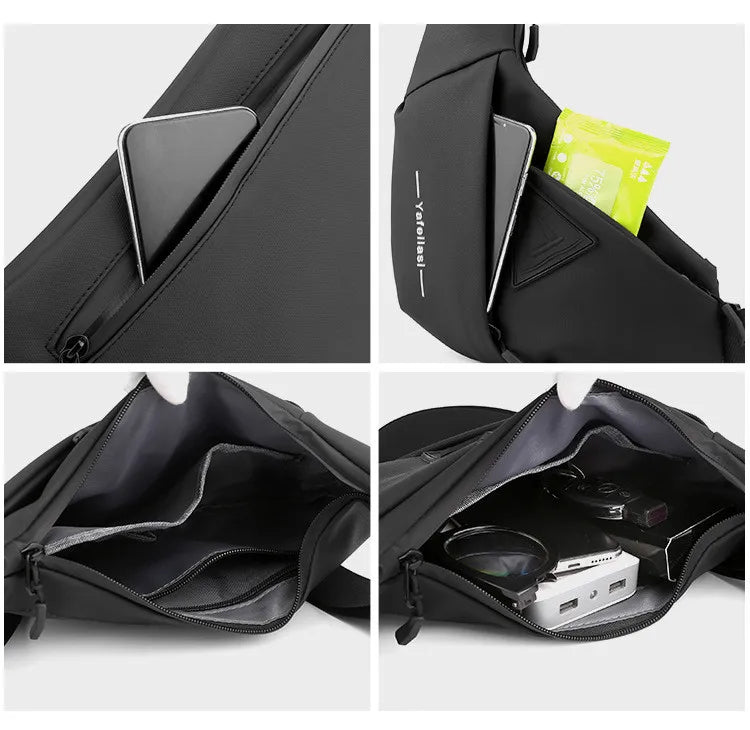 Small Sling Chest Bag for Men | Anti-Theft Mini Travel Shoulder Bag