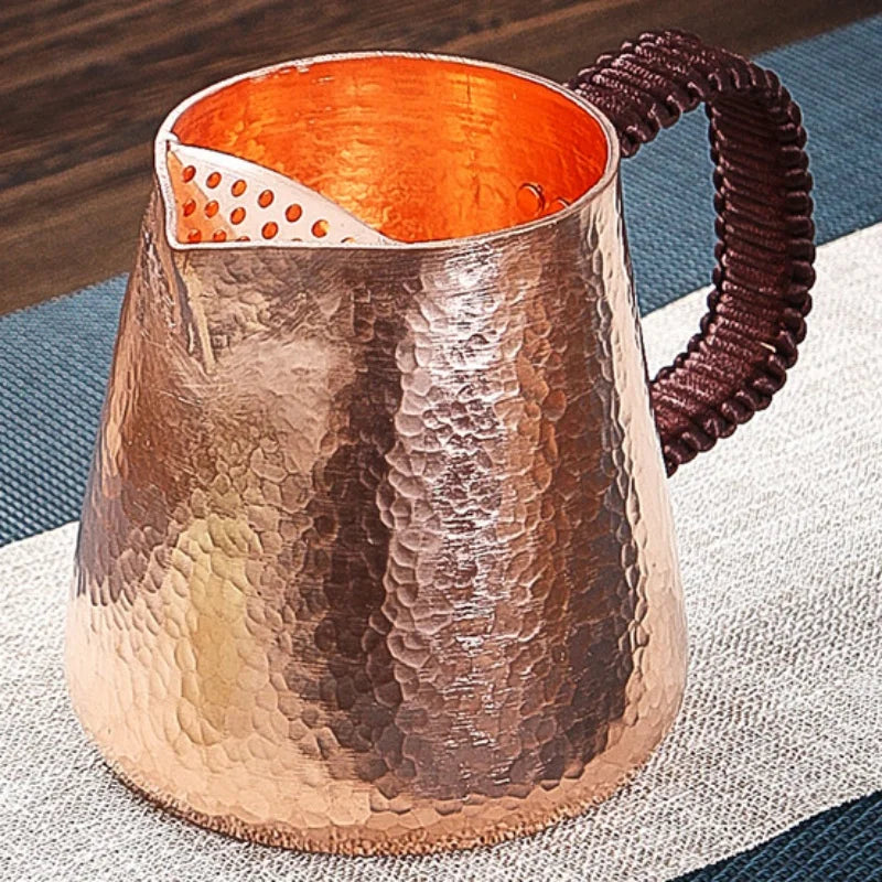 Handcrafted Vintage Copper Coffee Mug | 500ml Drinkware