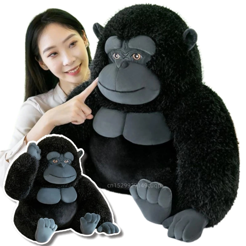 Giant Stuffed Monkey Plush Toy | Fuzzy Soft Gorilla Doll