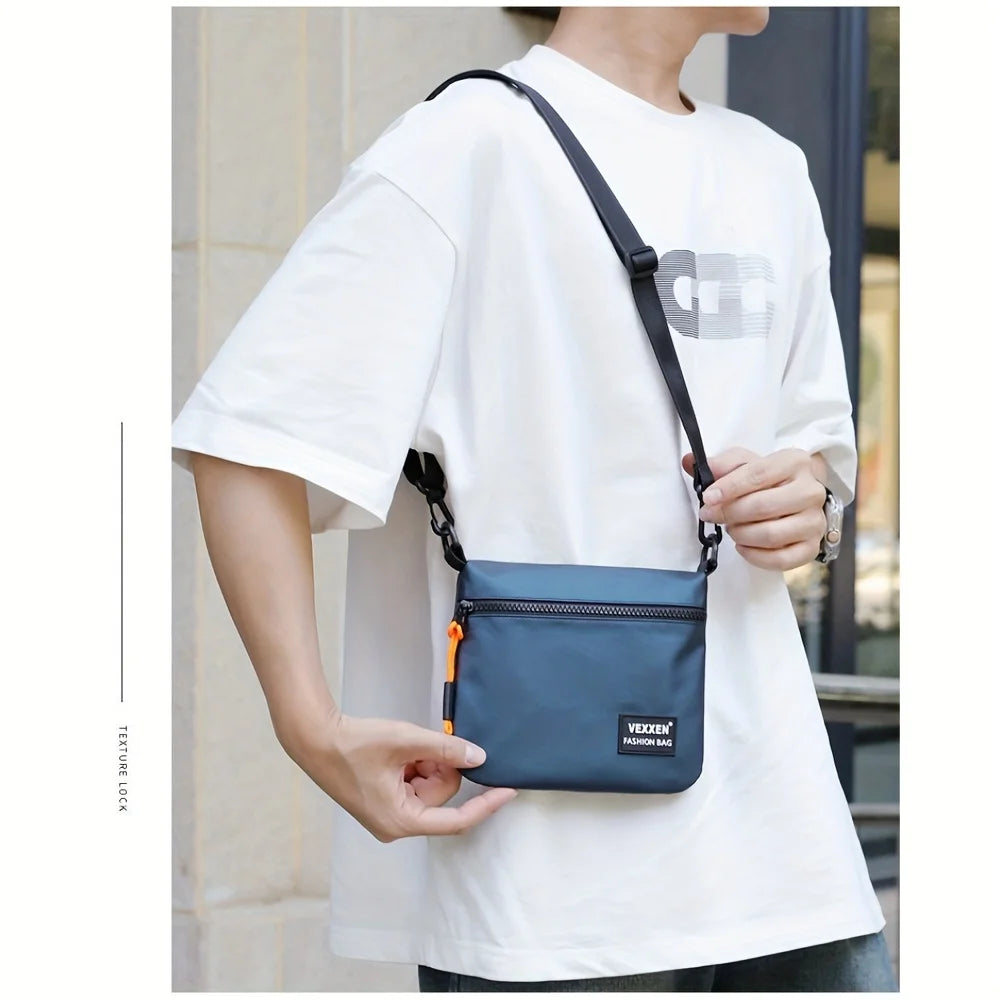 Trendy Unisex Multi-Layer Crossbody Bag | Water-Resistant Style