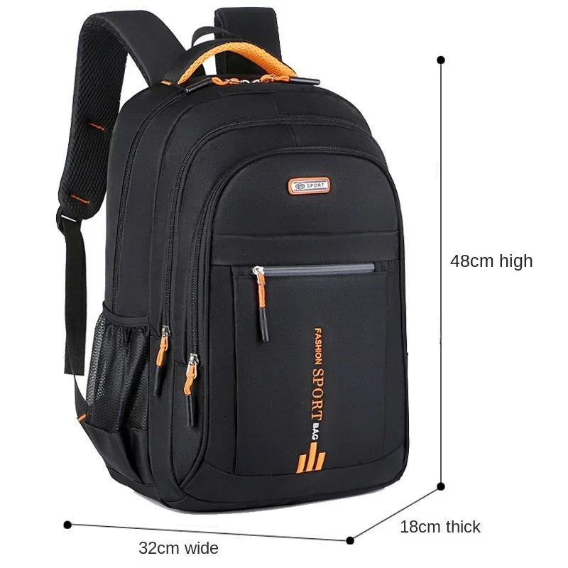 Men's Oxford Waterproof Backpack | Stylish School & Travel Bag