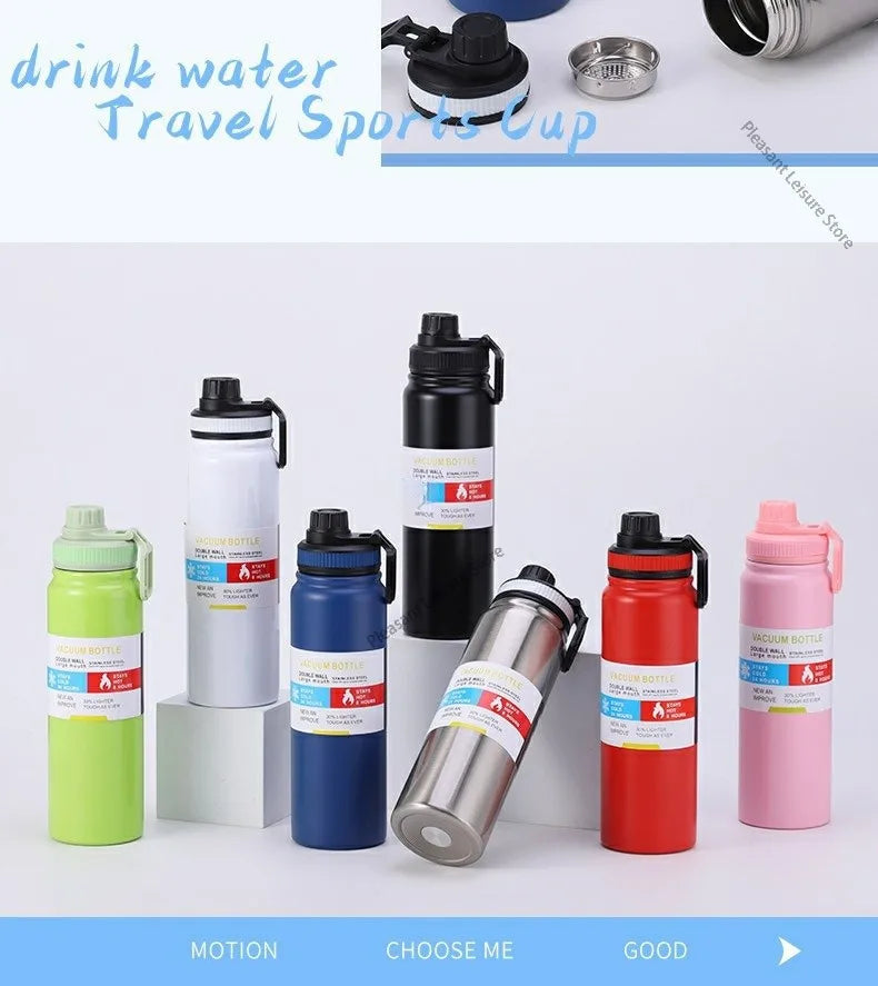 Stainless Steel Vacuum Thermos Bottle | Insulated Sport Mug