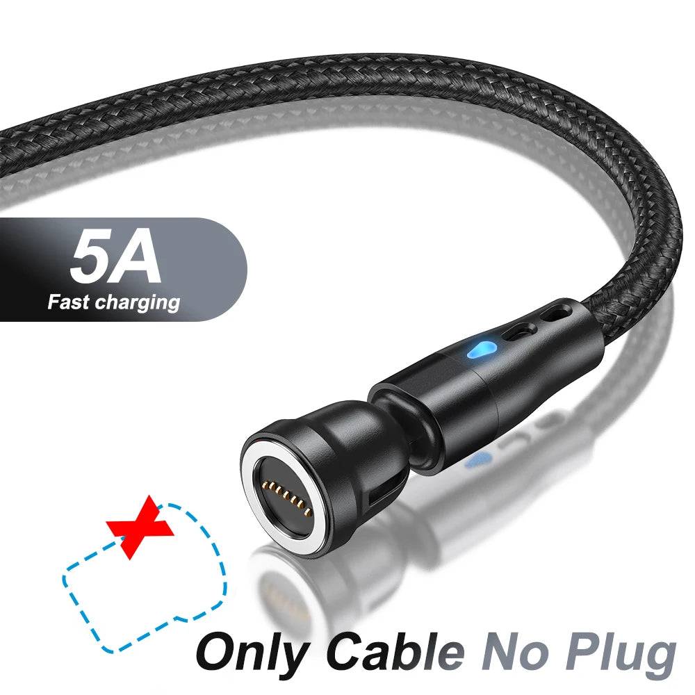 5A Magnetic Fast Charging Cable | 540° Rotating Design