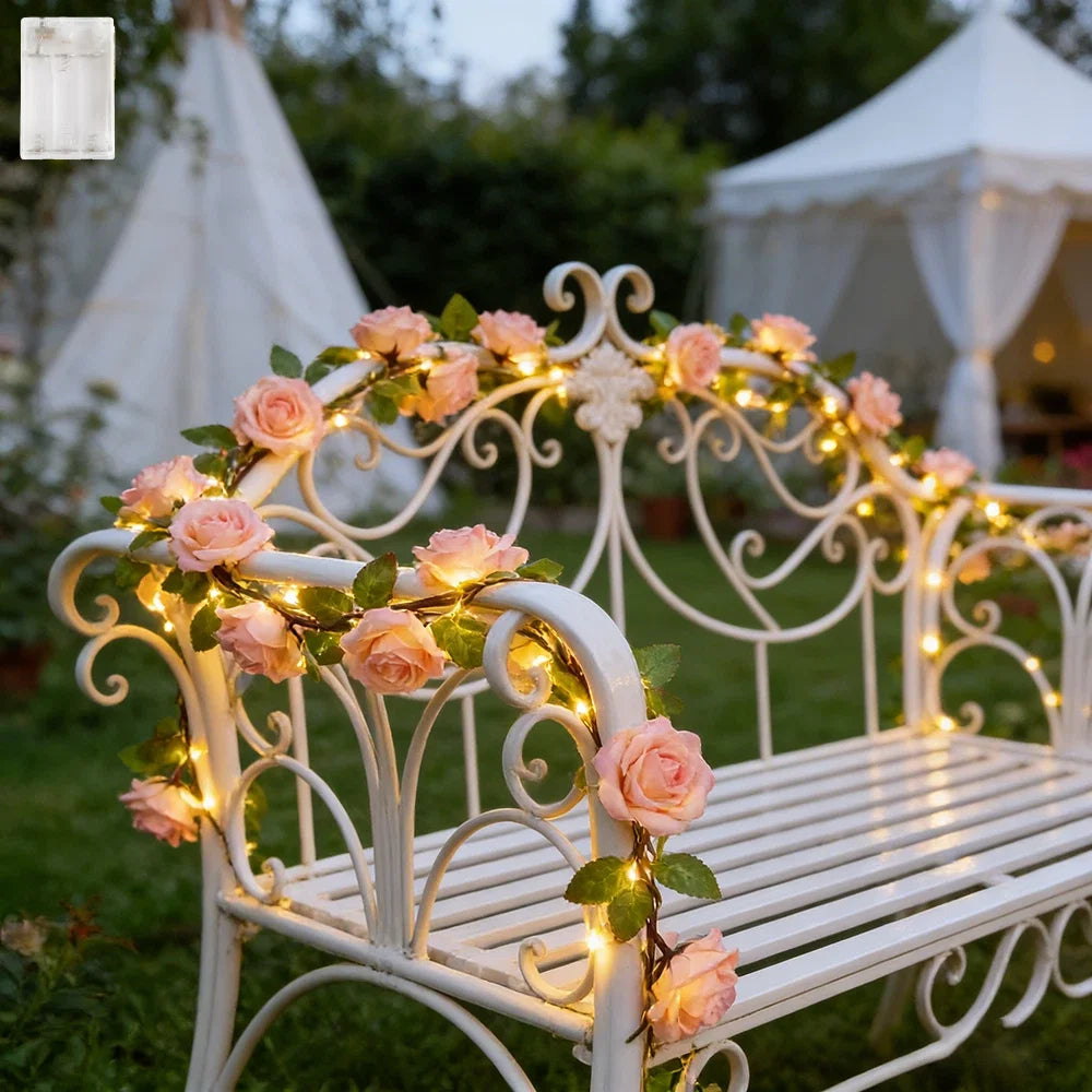 Artificial Rose Vine LED String Light | Perfect for Celebrations
