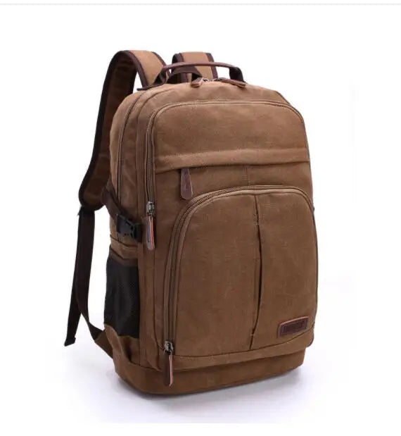 Men's Multifunctional Canvas Backpack | Spacious Travel & Hiking Bag