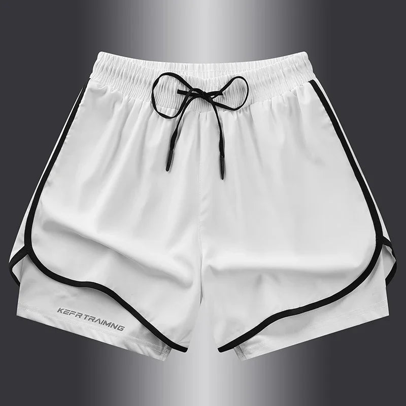 Men's & Women's Anti-Glare Double Layer Sports Shorts | Summer Style