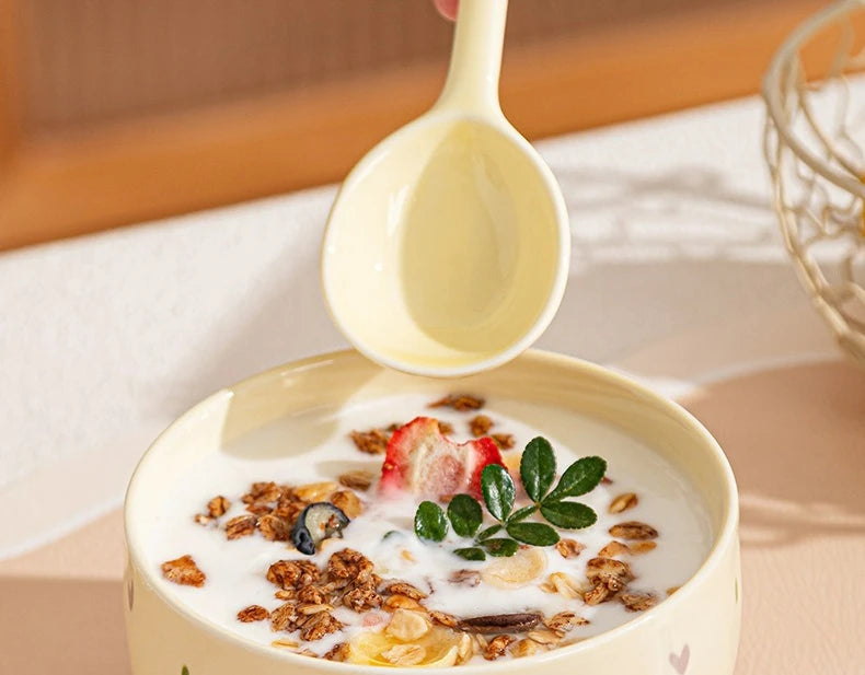 Cute Ceramic Cartoon Bowls | Perfect for Desserts & Noodles