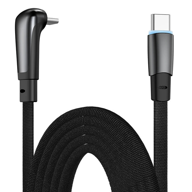 USB C Charger Cable | Flat 90 Degree Type C Charging Cable
