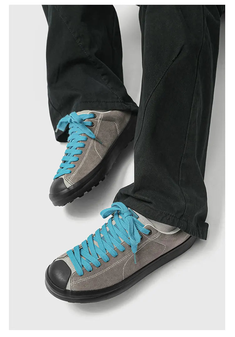 Men's Casual Suede Sneakers | Non-Slip Platform Walking Shoes