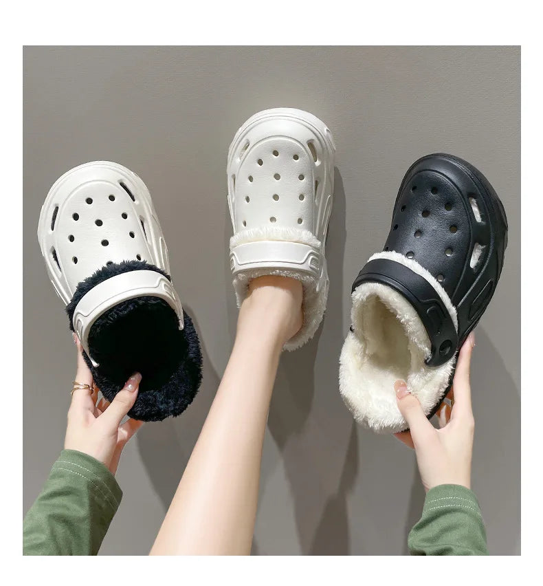Women's Plush Corduroy Slippers | Cozy Warm Indoor Footwear