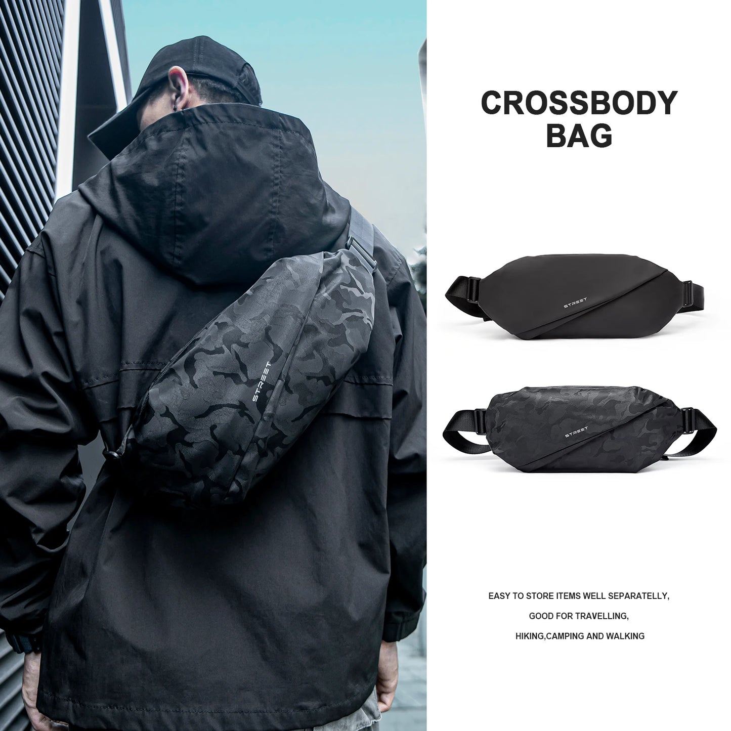 Waterproof Anti-Theft Sling Bag for Active Outdoor Adventures