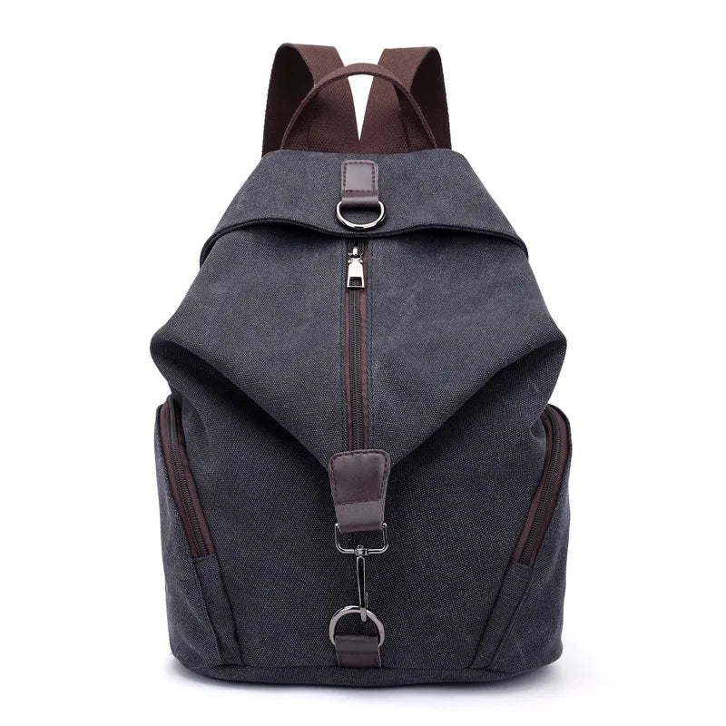 Stylish Vintage Canvas Women Backpack | Fashionable Casual Bag