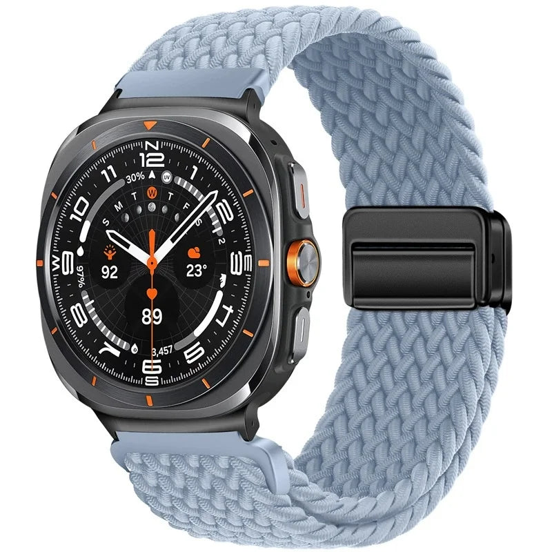 Nylon Braided Loop Strap | Magnetic Sport Bracelet for Watches