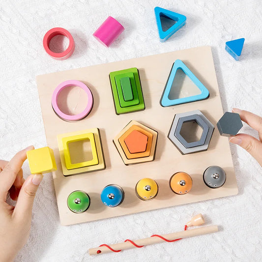 Wooden Color Shape Puzzle for Kids | Engaging Educational Toy