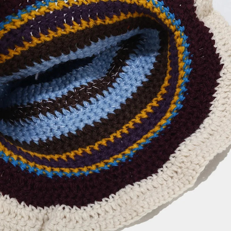 Women's Flower Crochet Bucket Hat | Handmade Spring Summer Style