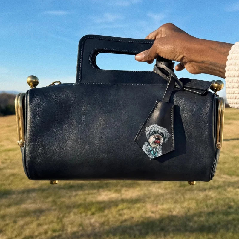 Luxury Retro Clip Handbag | Elegant Large Capacity Crossbody Bag