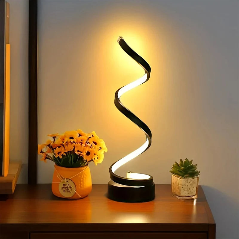 Dimmable USB LED Night Light Lamp | Modern 3D Ring Design