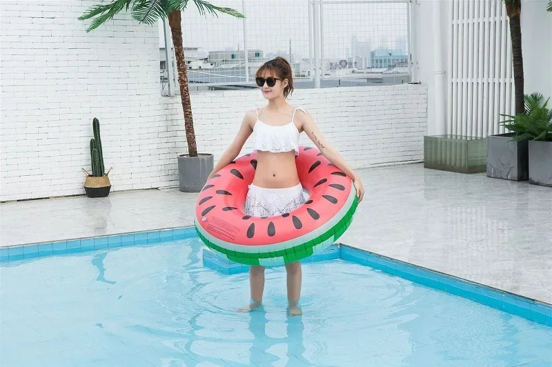 Watermelon Pool Floats | Fun Inflatable Swimming Ring for All Ages