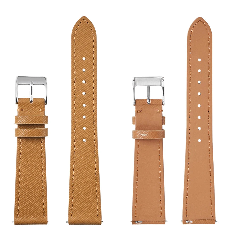 Calfskin Leather Watch Strap | Quick Release, Handmade Design