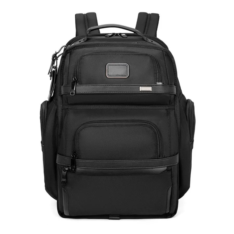 Durable Black Multi-Pocket Laptop Backpack | Water-Resistant Travel Bag