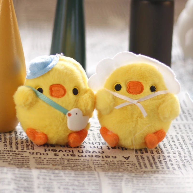 Llavero de peluche de mini pollo lindo | Adorable colgante para bolso
