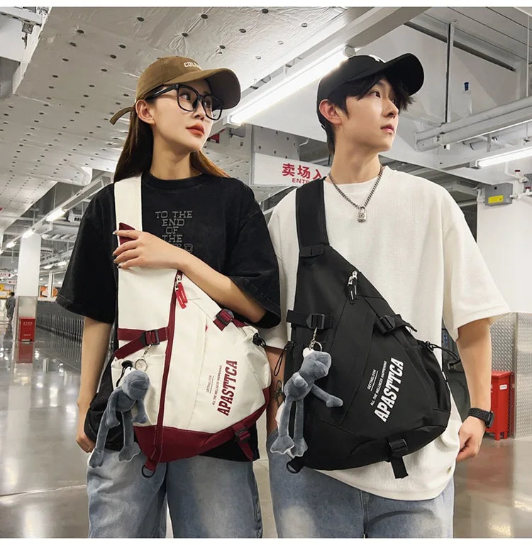 Trendy Portable Nylon Crossbody Bag for Travel & Sports