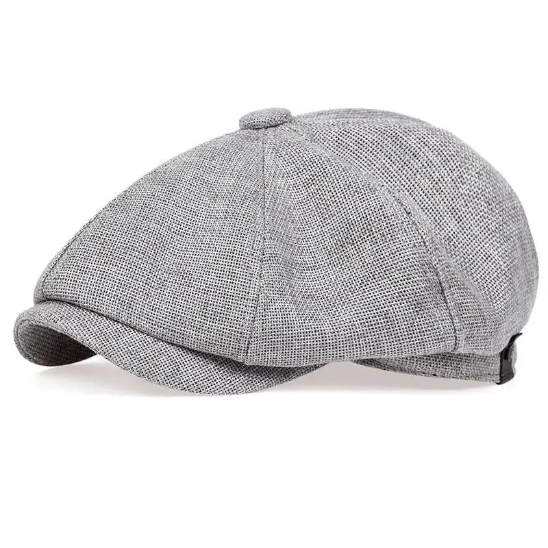 ★▲Mens Beret Casual Newsboy Hat Spring Autumn Lightweight Vintage Flat Cap Soft Cotton Outdoor Style Unisex