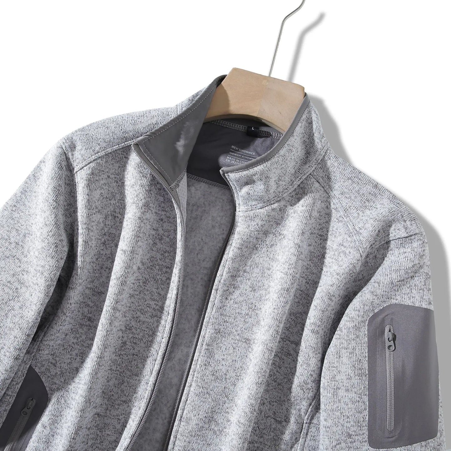 Unisex Winter Fleece Zipper Hoodie | Warm Outdoor Jacket