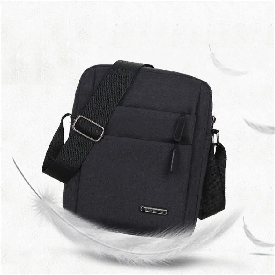 Men's Multi-Layer Zipper Crossbody Phone Bag for Travel