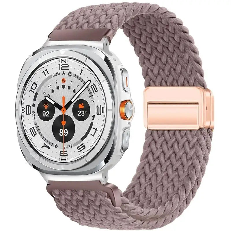 Nylon Braided Loop Strap | Magnetic Sport Bracelet for Watches