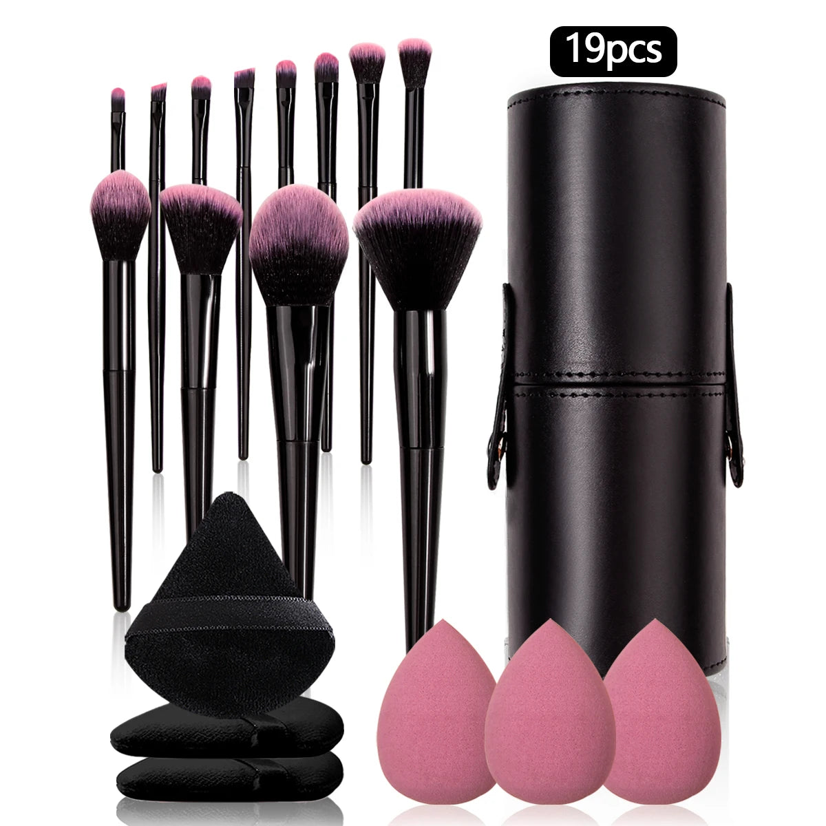 19PCS Complete Makeup Brush Set with Storage Bucket | Beauty Essentials 2026