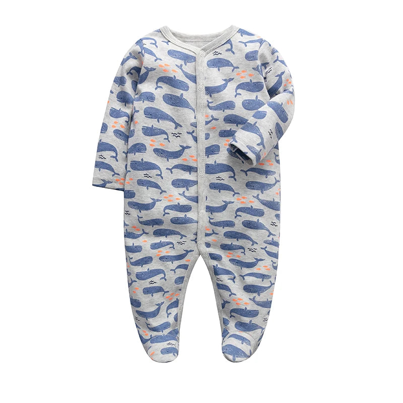 Unisex Baby Long Sleeve Cotton Bodysuit | Soft & Stylish Infant Clothing