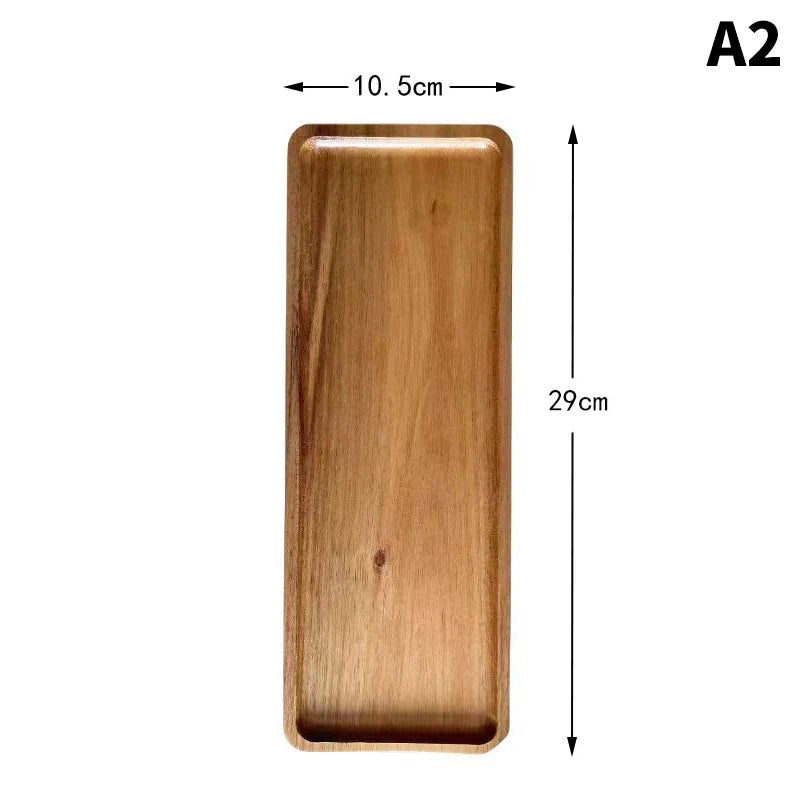 Eco-Friendly Wooden Dessert Plates | Elegant Serving Trays