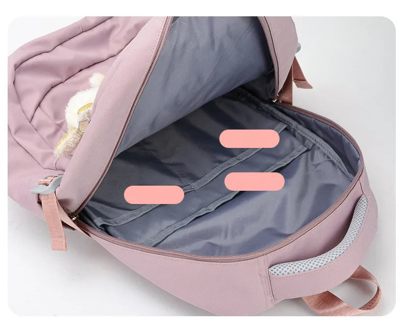 Stylish Pink School Backpack for Girls | Fashion Meets Functionality
