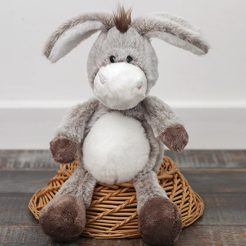 Soft Cuddly Donkey Plush Toy | Adorable Stuffed Animal Decor