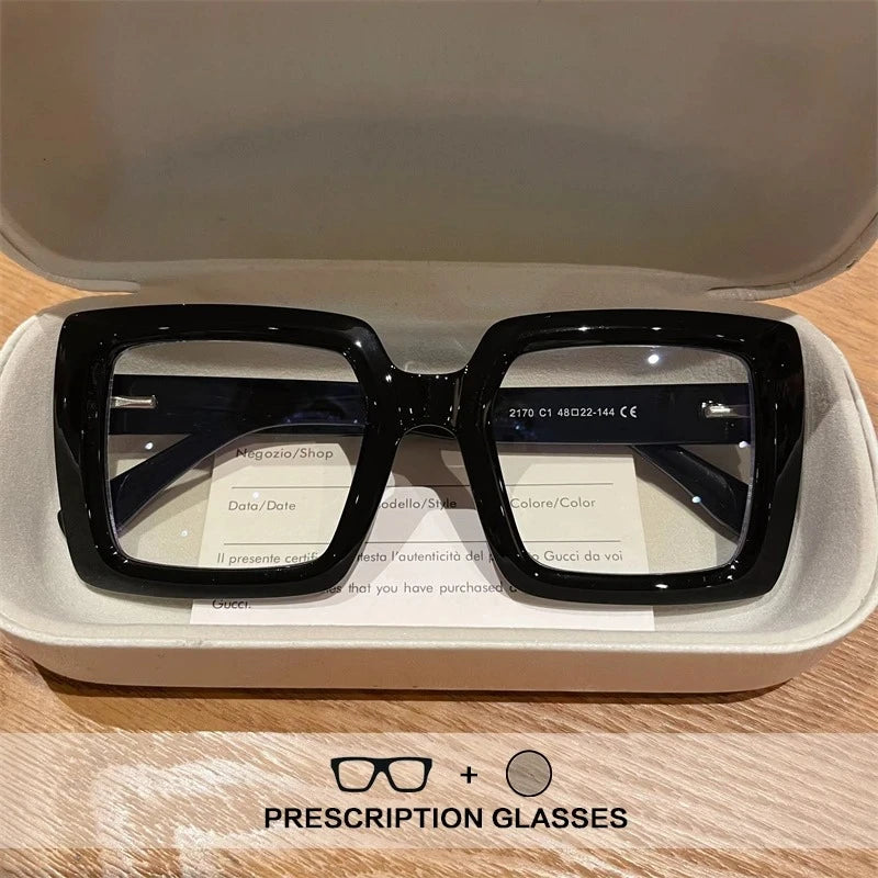 Stylish Square Reading Glasses with Anti Blue Light Protection