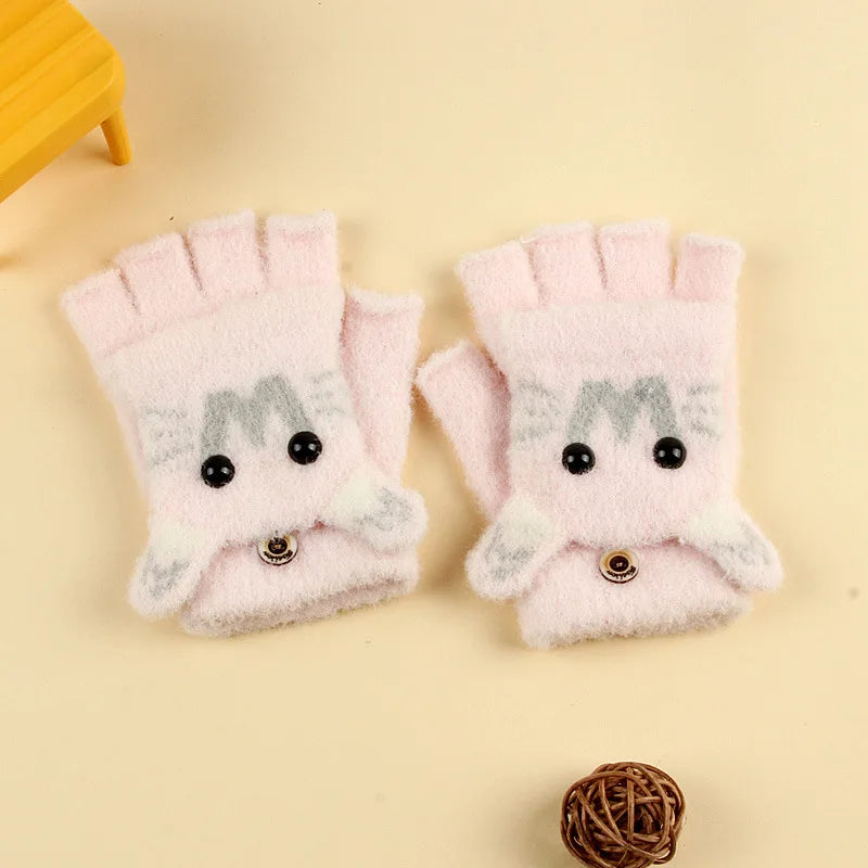 Kids Winter Fleece Gloves | Cozy Plush Mittens for Cold Weather