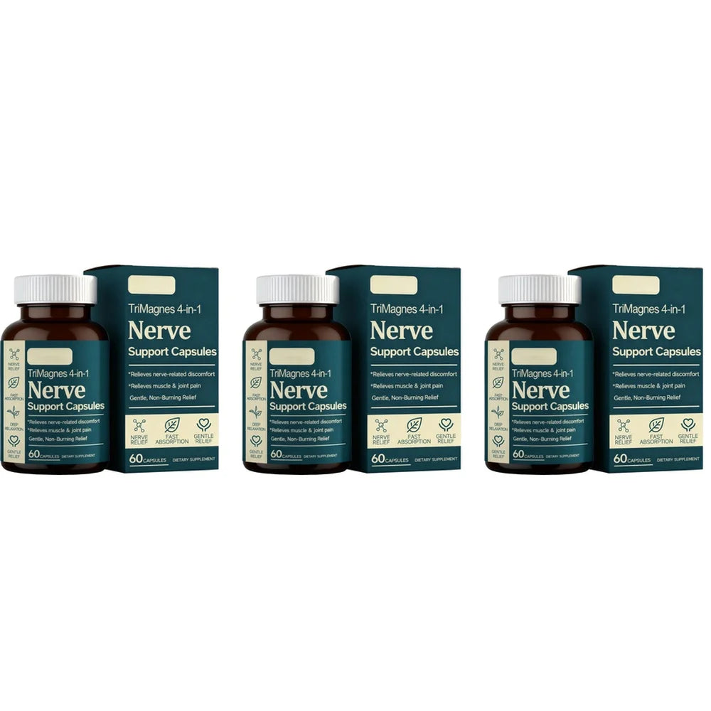 4-in-1 Nerve Support Capsules with Magnesium & Turmeric Extract
