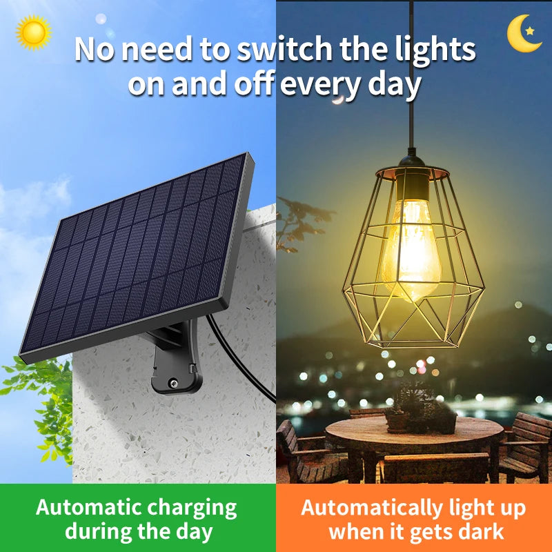 Solar Pendant Light | Elegant Solar Shed Lighting for Your Garden