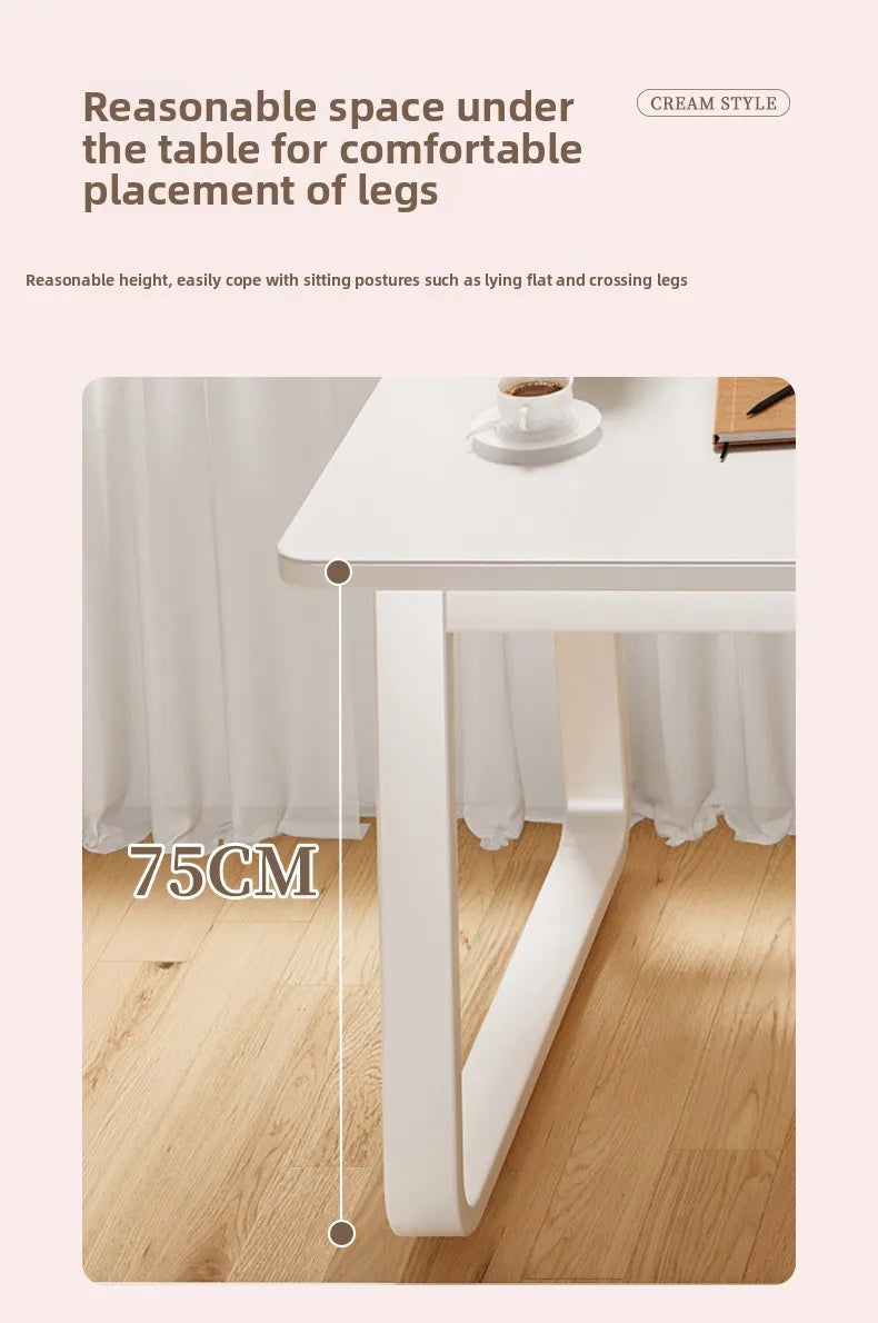 Durable White Computer Desk | Modern Makeup and Workstation