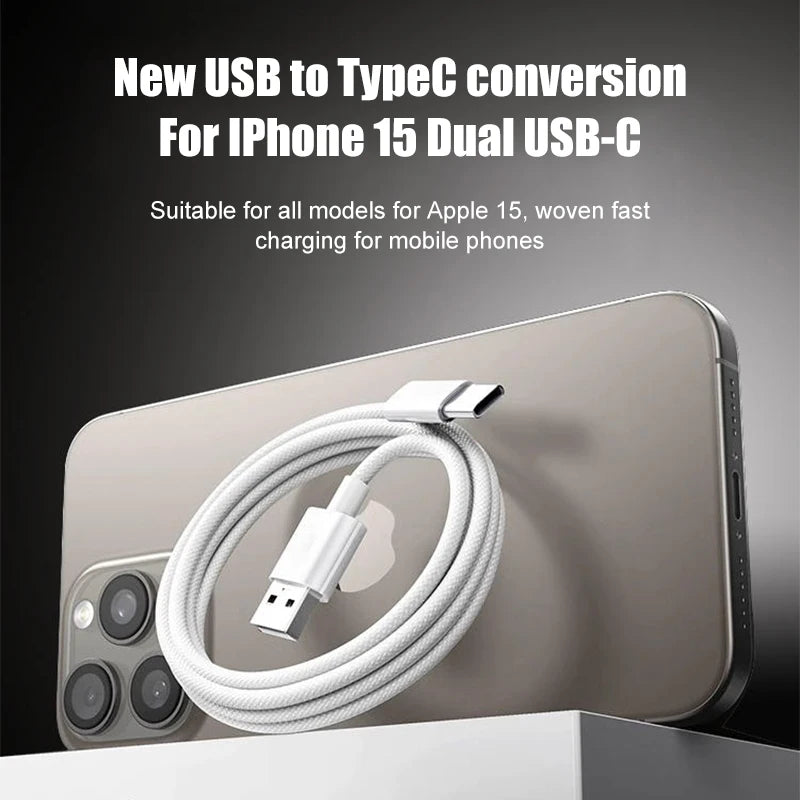 60W USB C Charging Cable | Fast Braided Cable for iPhone