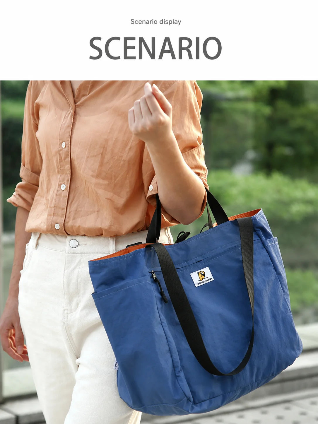 Reversible Large Capacity Travel Tote Bag | Foldable Duffle for All