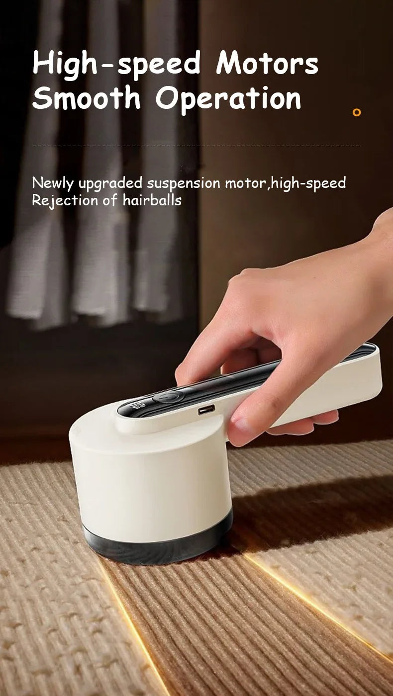 Electric Lint Remover | Portable Fabric Shaver with LED Display