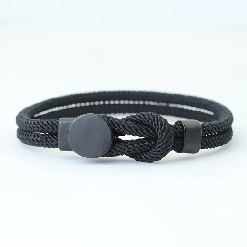 Men's Double Layer Rope Bracelet | Lucky Red Thread Gift for Him