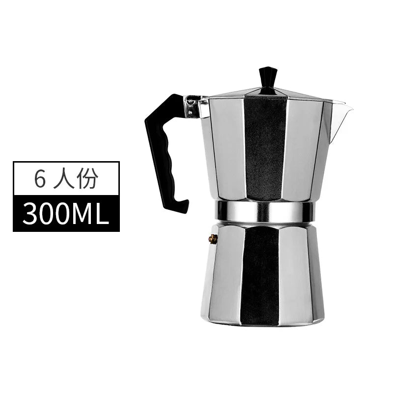 Italian Outdoor Aluminum Mocha Coffee Pot | Portable & Stylish