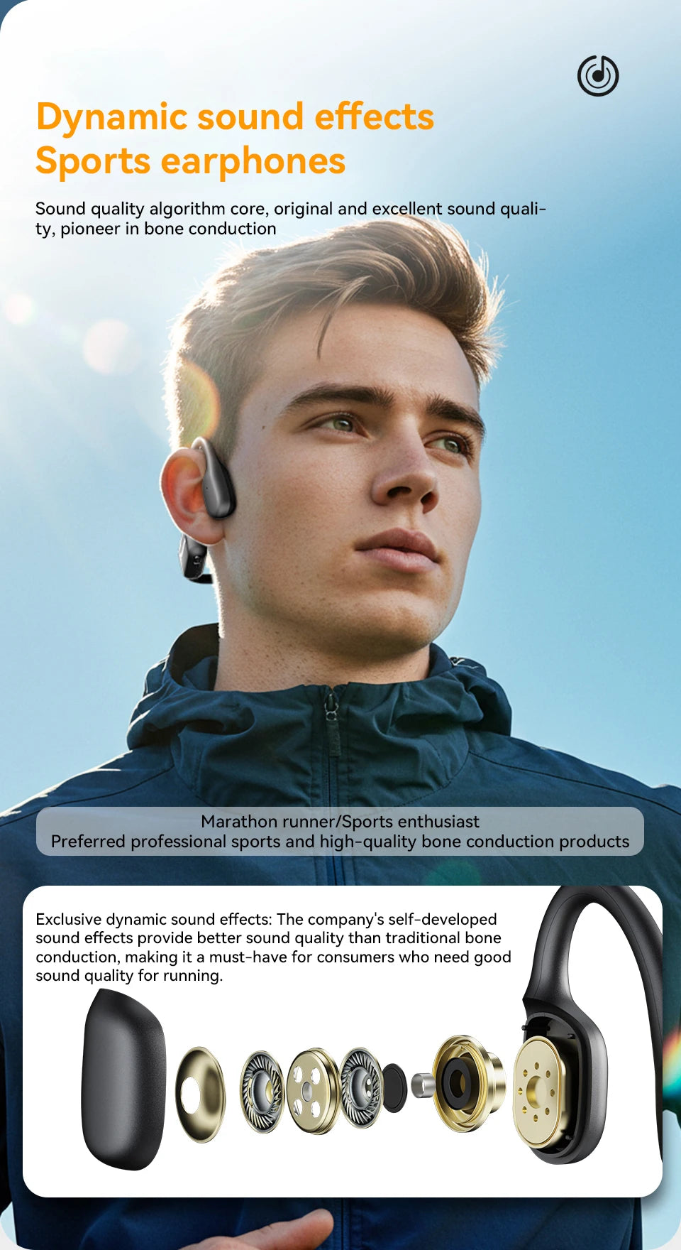 Wireless Bone Conduction Headphones | Bluetooth 5.4 Sport Headset