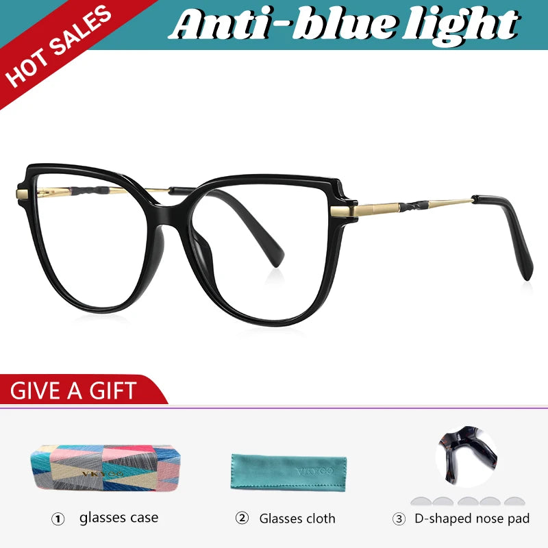 Trendy Anti-Blue Light Prescription Glasses for Women