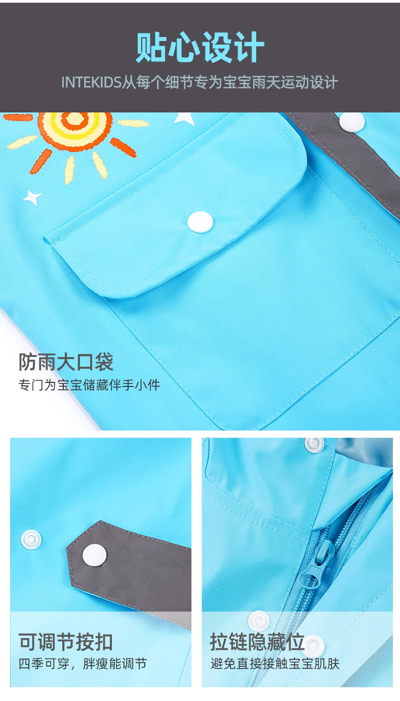 Kids Waterproof Dinosaur Raincoat | Perfect for Boys & Girls