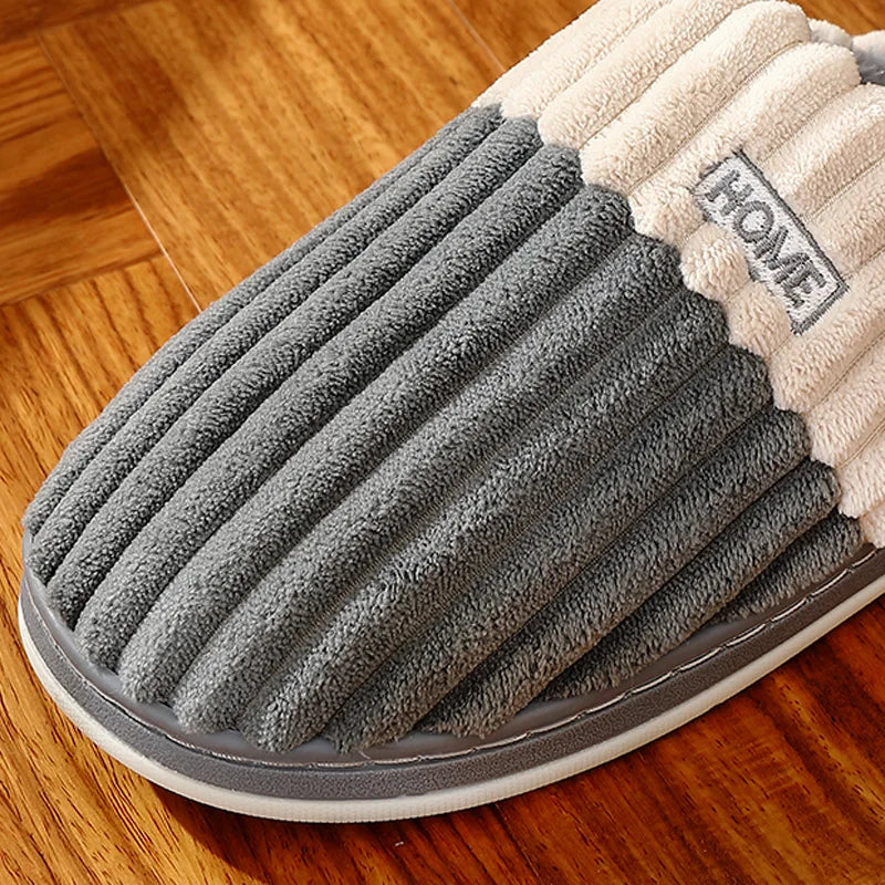 Cozy Plush Fur Slippers for Couples | Soft Non-Slip Winter Footwear